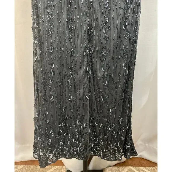 Mac Duggal Embellished Cape Sleeve Column Dress #5939 Plus Size 22 W NWT Midi